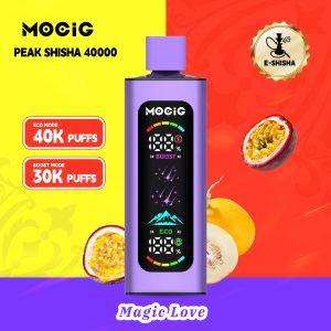 Mocig Disposable Vape PEAK DTL E-SHISHA Big Smart LED Screen 40K Puffs E-liqiud Capacity Nicotine 0% 2% 5% Electronic cigarette