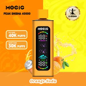 Mocig Disposable Vape PEAK DTL E-SHISHA Big Smart LED Screen 40K Puffs E-liqiud Capacity Nicotine 0% 2% 5% Electronic cigarette