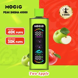 Mocig Disposable Vape PEAK DTL E-SHISHA Big Smart LED Screen 40K Puffs E-liqiud Capacity Nicotine 0% 2% 5% Electronic cigarette